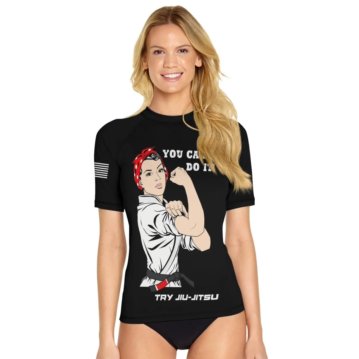 Mom Jiu-Jitsu Women's Short Sleeve Rash Guard