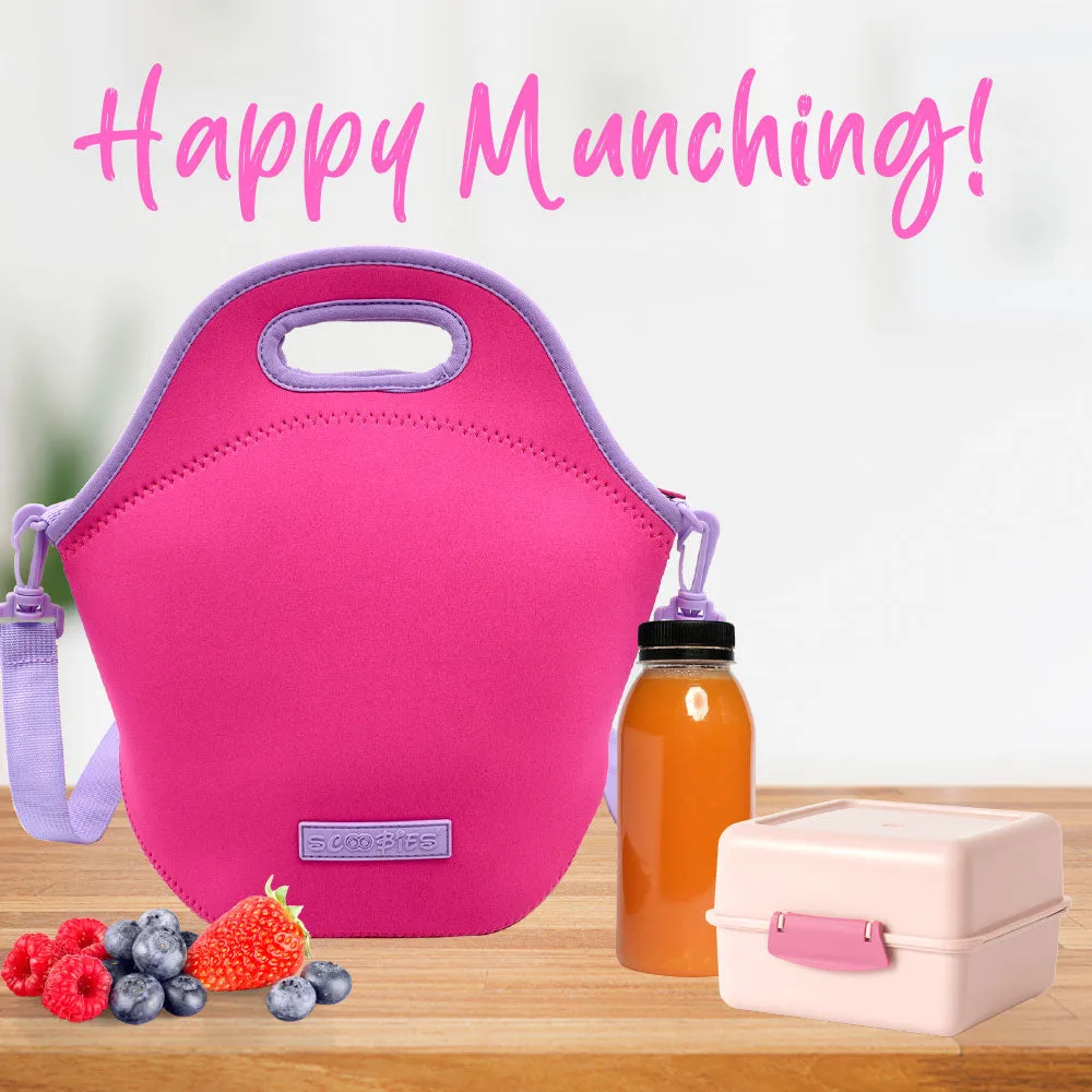 Neoprene Lunch Bags - Pinklicous