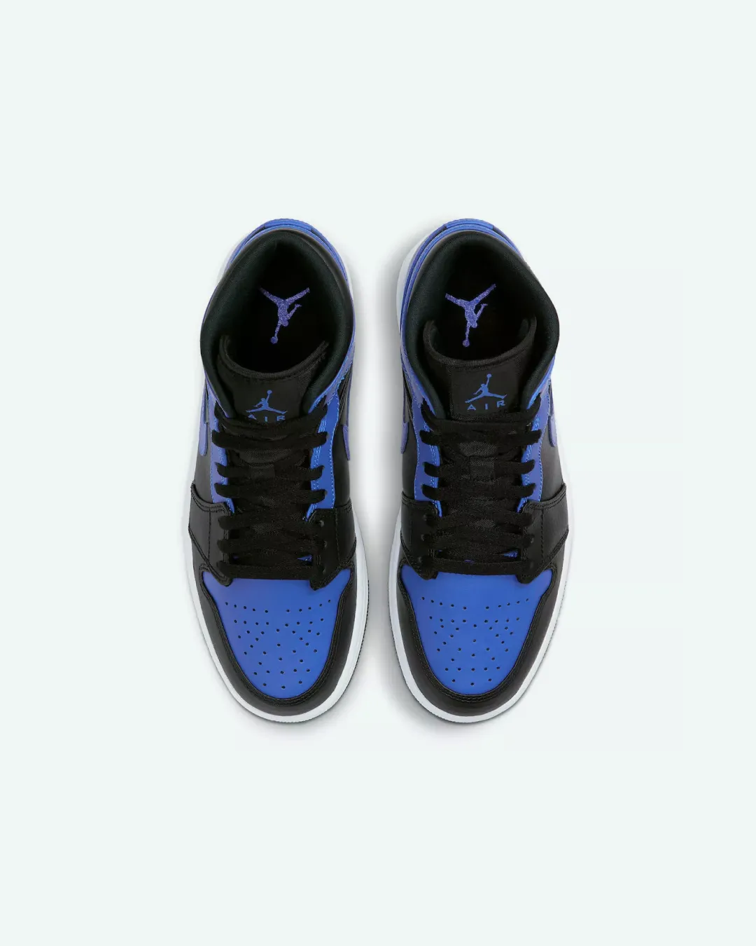 Nike Air Jordan 1 Mid Hyper Royal Black White