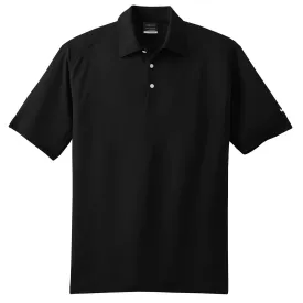 Nike Men's Black Dri-FIT Short Sleeve Mini Texture Polo