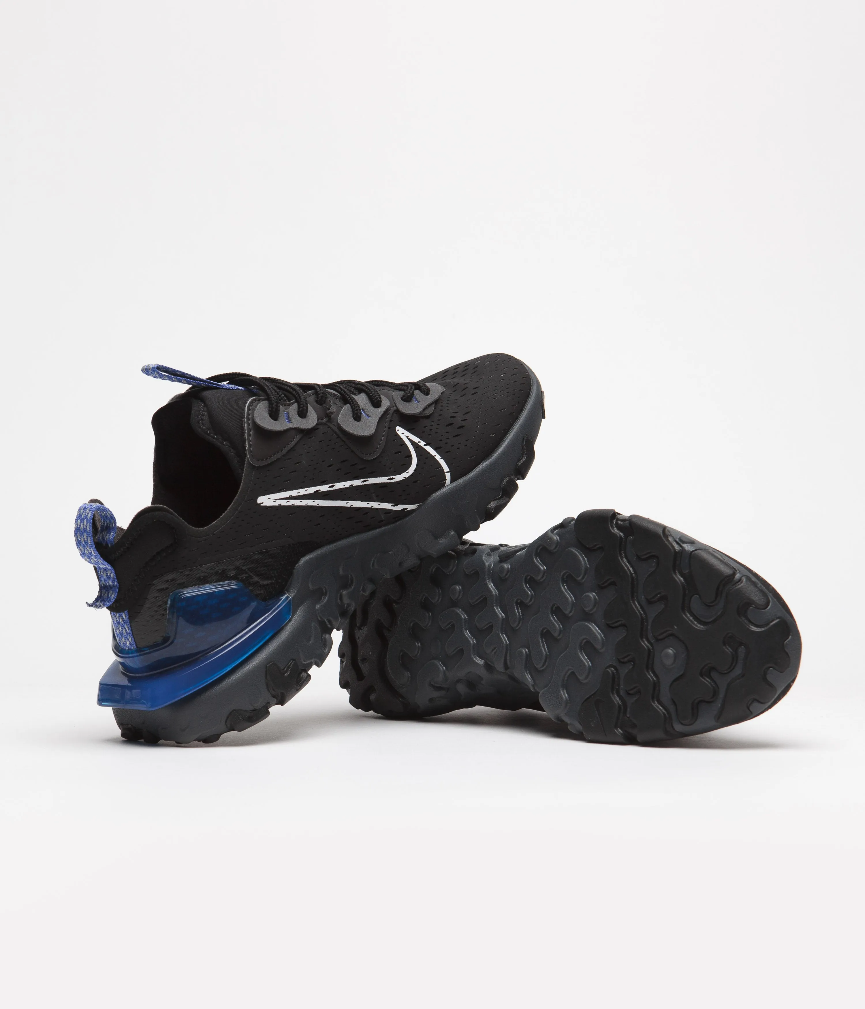 Nike React Vision Shoes - Black / White - Game Royal - Iron Grey