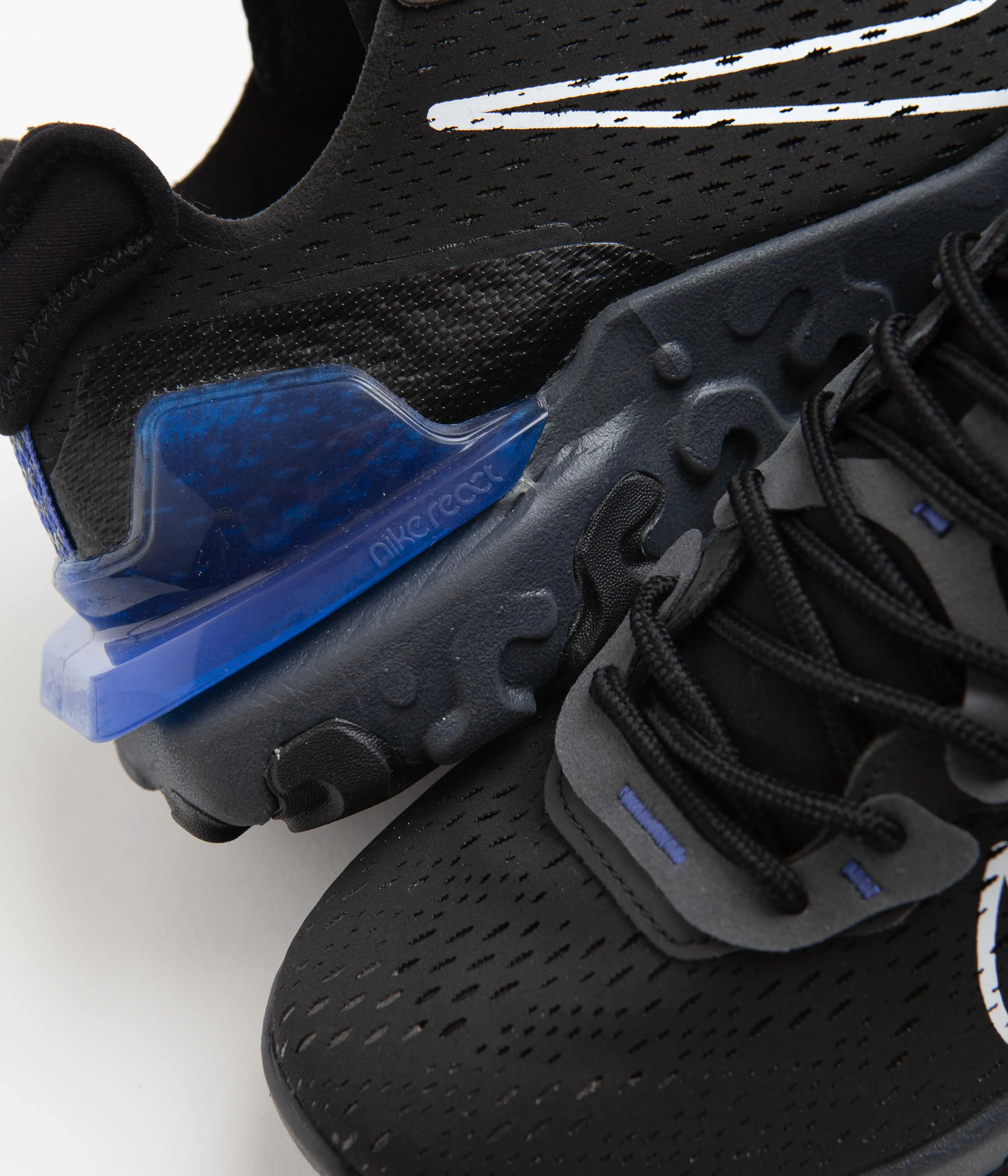 Nike React Vision Shoes - Black / White - Game Royal - Iron Grey