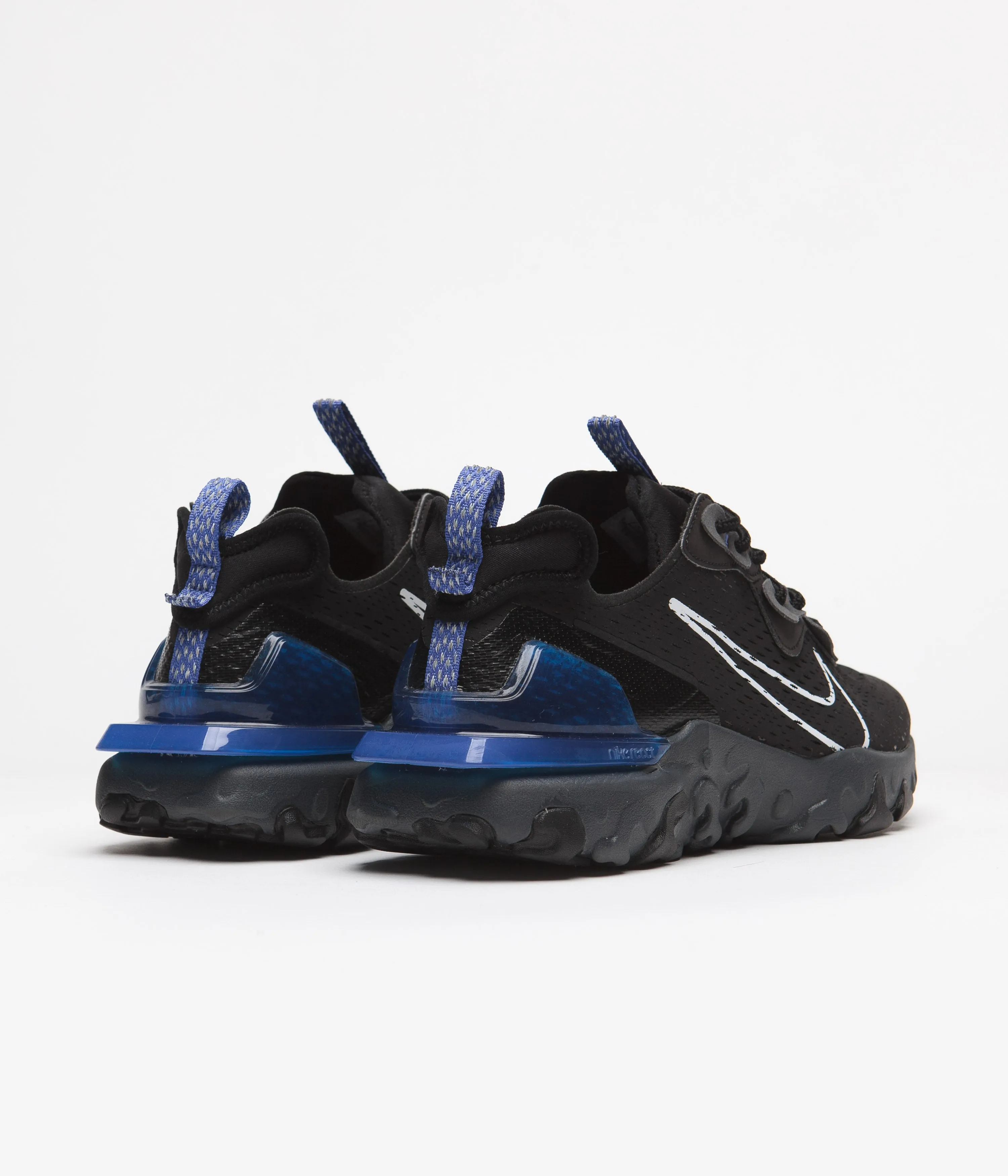 Nike React Vision Shoes - Black / White - Game Royal - Iron Grey