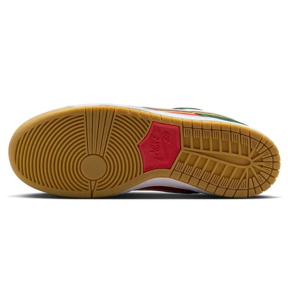 Nike SB - Dunk Low PRM "Seattle Supersonics" (Fir/White/University Gold/Fire Red)