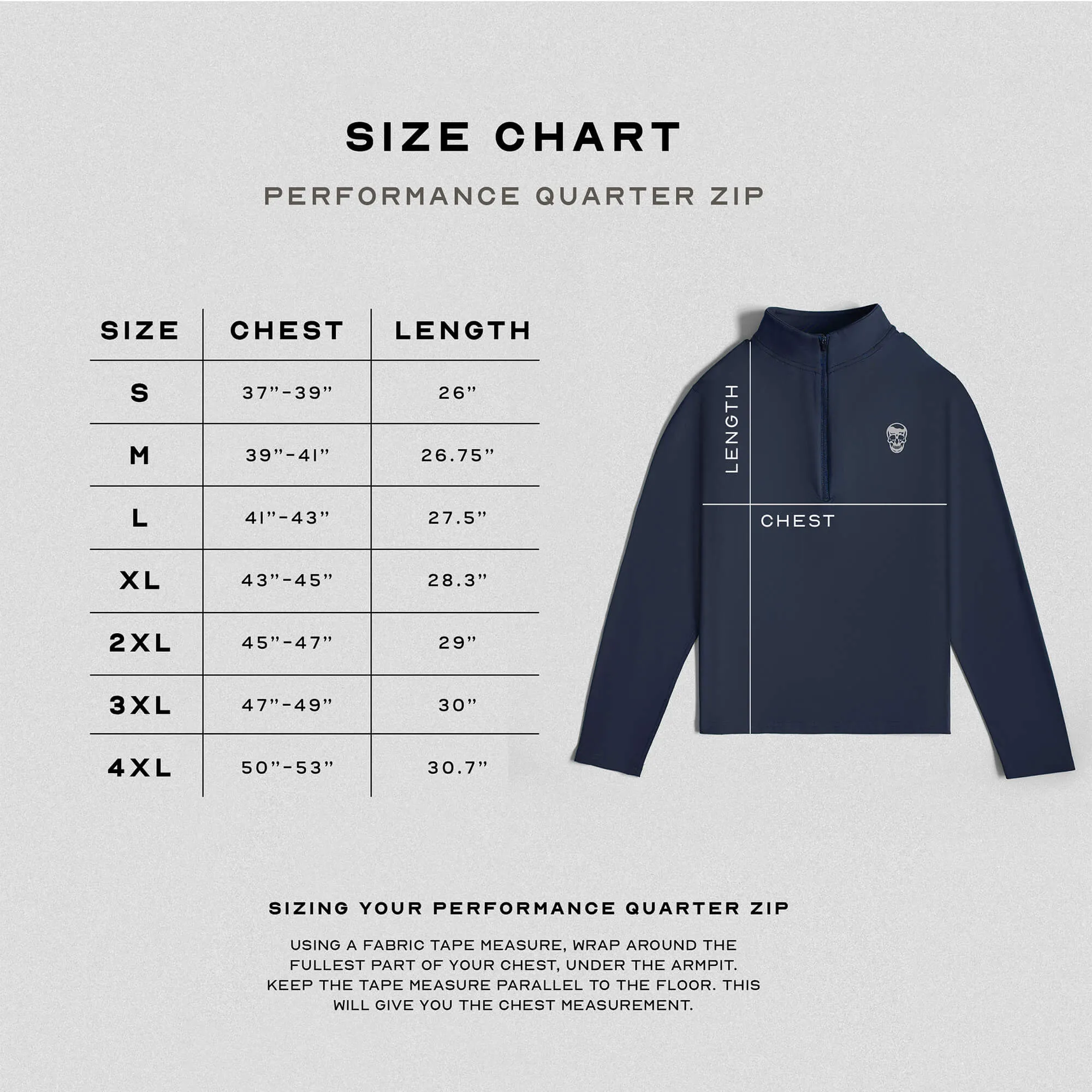 Performance Quarter Zip - Navy