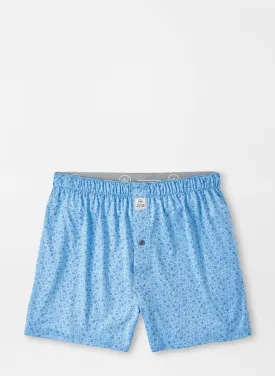 Peter Millar Double Transfused Performance Boxer Short In Cottage Blue
