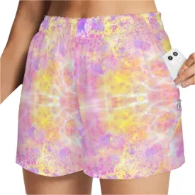 Pretty Pastels Art Zip Pocket Shorts up to 5 XL (FWS)