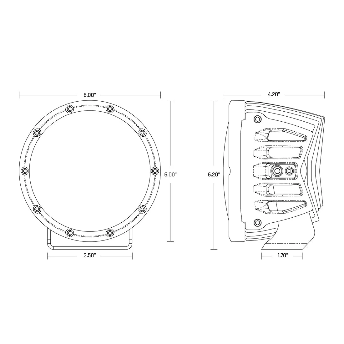 Shreddy 360-Series Edition Kit with a Pair of 6 Inch Drive Optic Lights