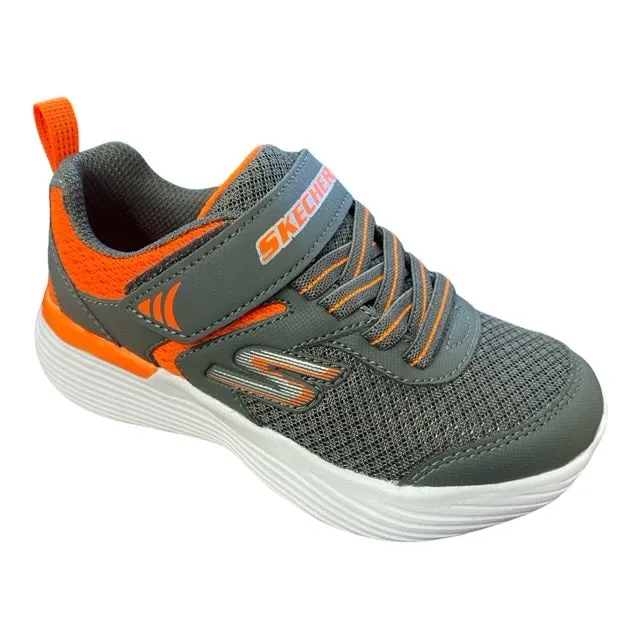 Skechers scarpa da corsa da bambino Go Run 400 V2 Darvix 405102L/CCOR grigio arancione