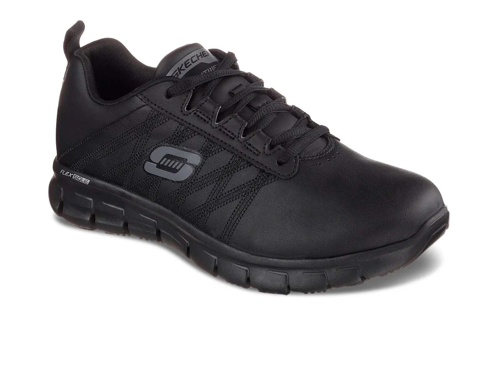 Skechers Work Relaxed Fit: Sure Track Erath Sr 76576 – Black