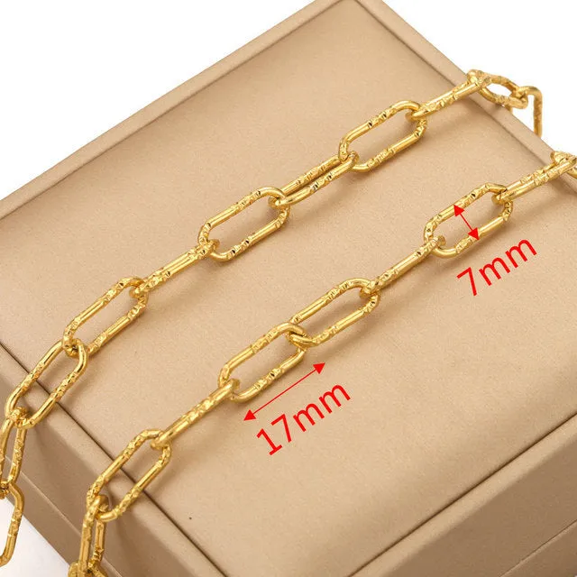 Stainless Steel Chain Necklace DIY Handcraft Jewelry Accessories