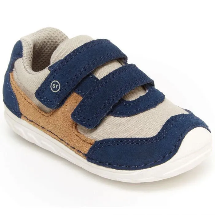 STRIDE RITE MASON NAVY/TRUFFLE - TODDLER