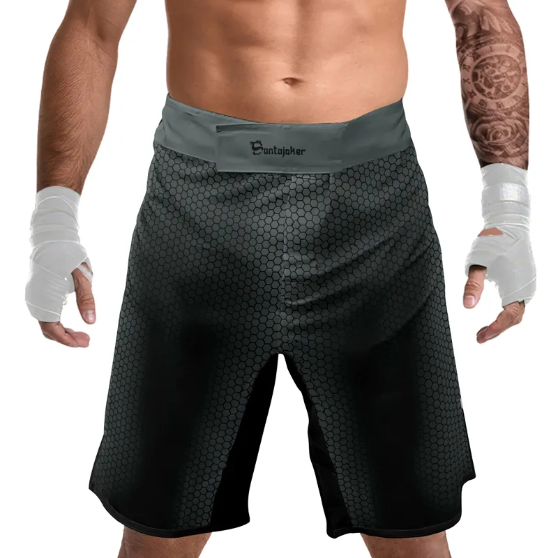 Superman Metallic Emblem Men's Fight Shorts
