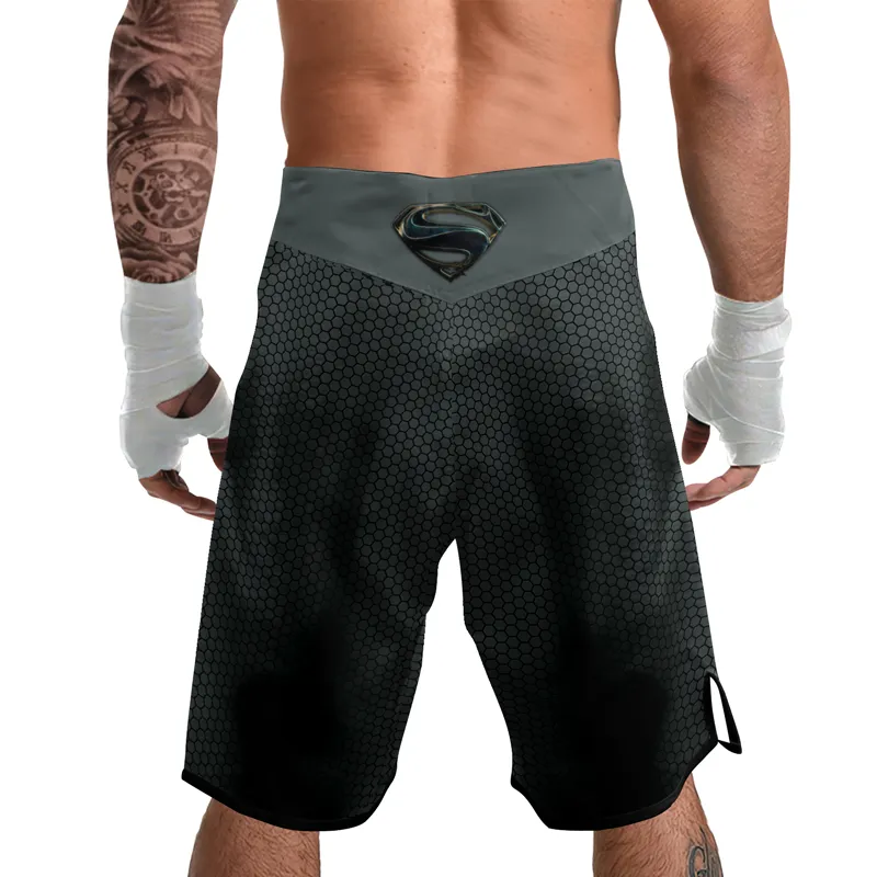 Superman Metallic Emblem Men's Fight Shorts