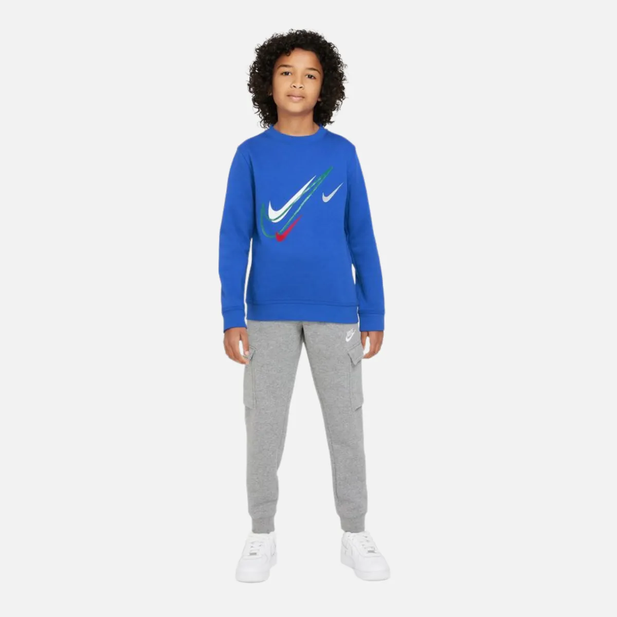 Sweat Nike Tech Fleece Junior - Bleu/Blanc/Rouge