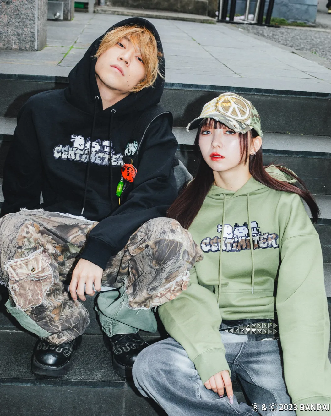 Tamagotchi × centimeter collaboration hoodie