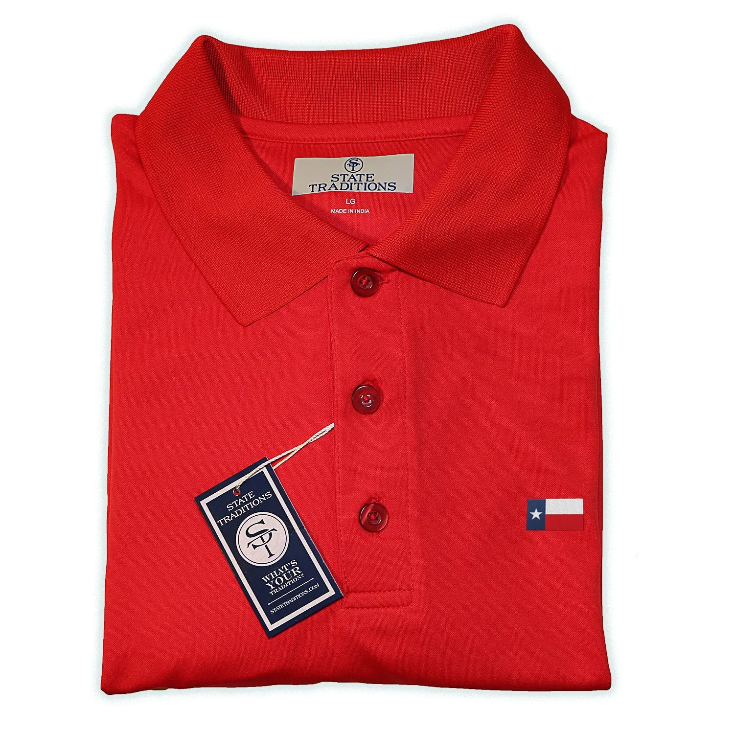 Texas Flag Performance Polo