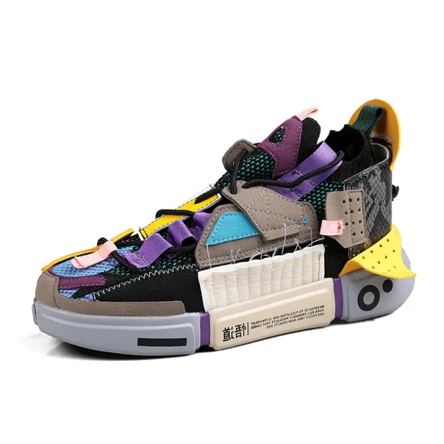 Unisex Fashion Colorful Mesh Sneakers