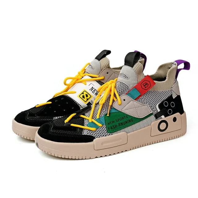 Unisex Fashion Colorful Mesh Sneakers
