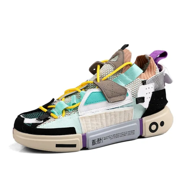 Unisex Fashion Colorful Mesh Sneakers