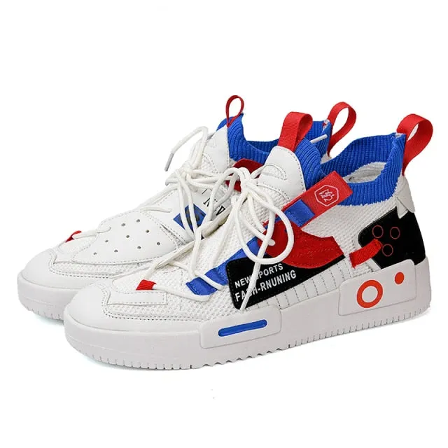 Unisex Fashion Colorful Mesh Sneakers