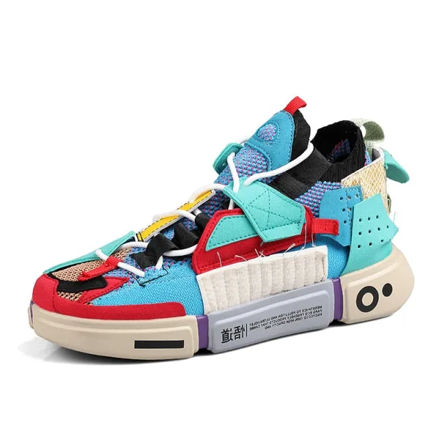 Unisex Fashion Colorful Mesh Sneakers