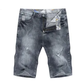 West Louis™ Ripped Elastic Regular Fit Denim Short