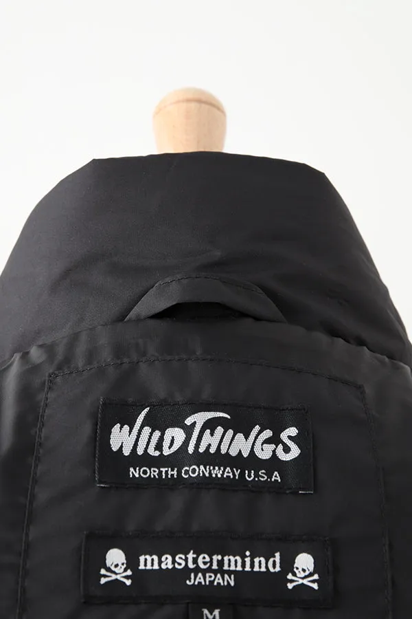 WILDTHINGS × mastermind JAPAN DACRON HOODED VEST