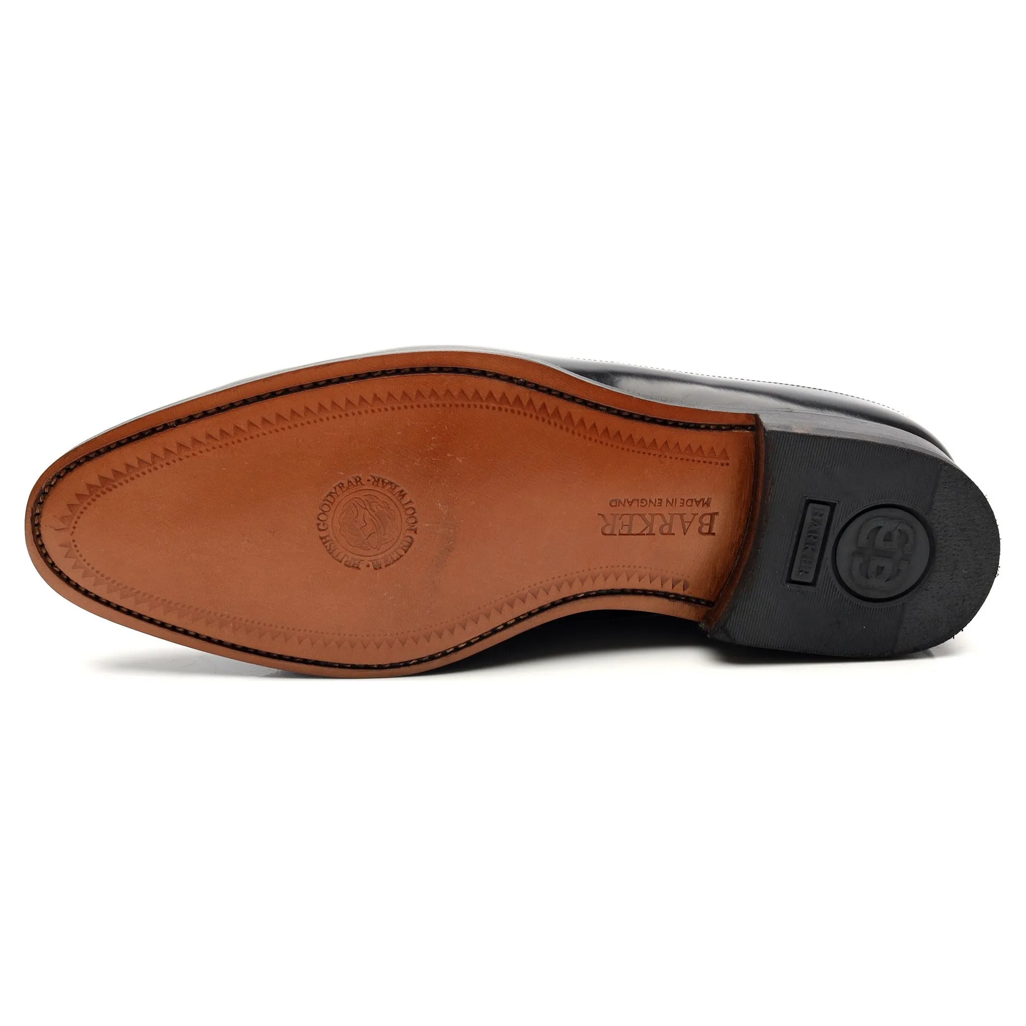 'Woodbridge' Black Leather Derby Brogues UK 8 G