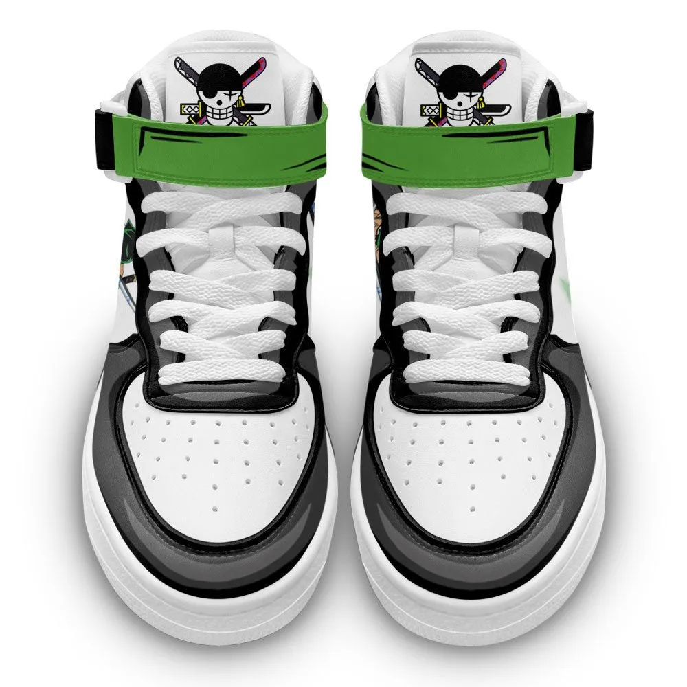 Zoro Sneakers Air Mid OP Custom Anime Shoes